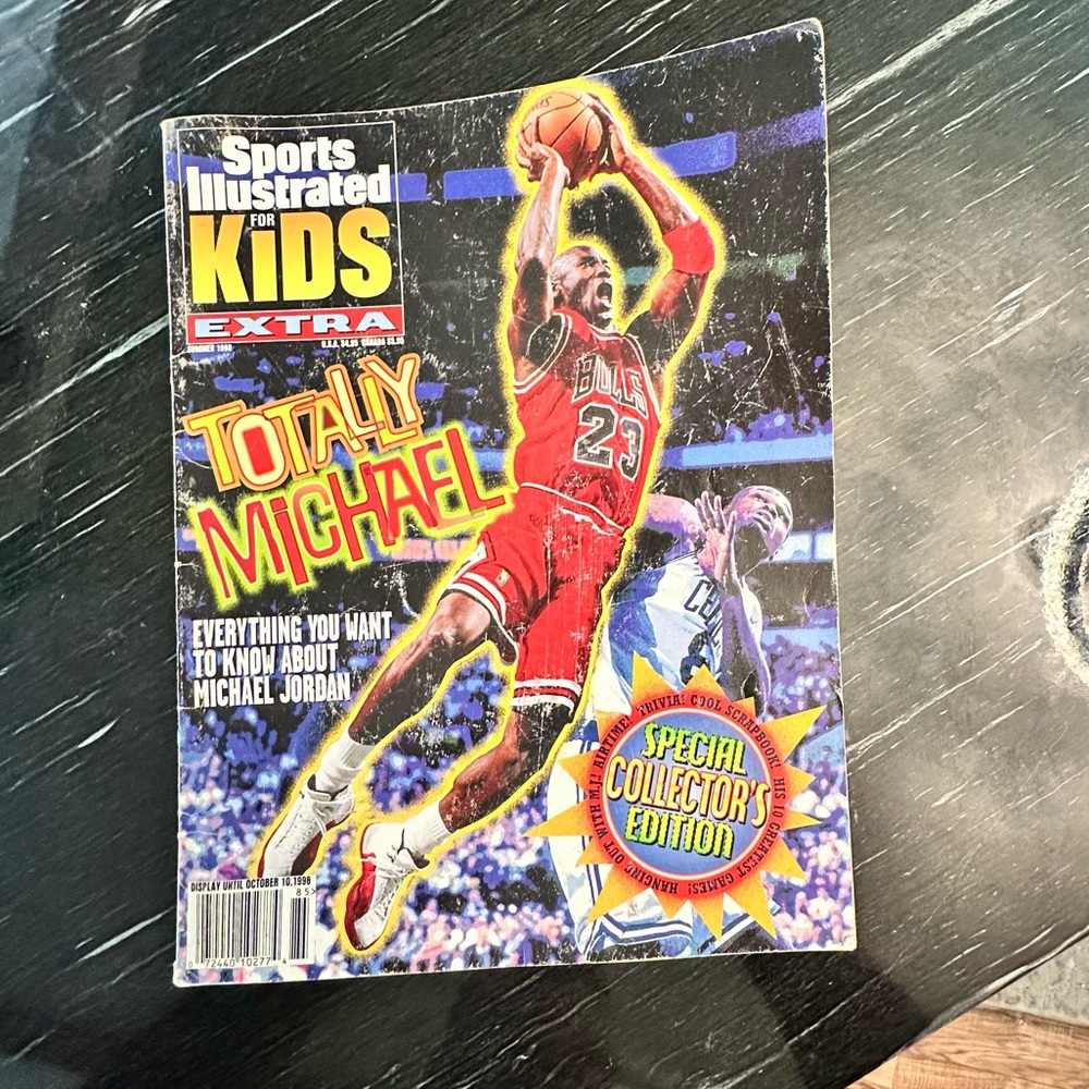 MICHAEL JORDAN Rare SPORTS
ILLUSTRATED FOR KIDS SI 1998 No cards Poster No Label